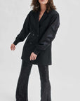 Second Female Shine On Trousers Black