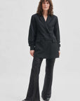Second Female Shine On Trousers Black