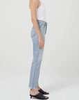 Agolde Lana Mid Rise Full Length Straight Curio