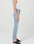Agolde Lana Mid Rise Full Length Straight Curio