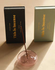 Incense Glass Vessel Incense Holder Pink