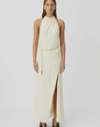 Camilla and Marc Alto Halter Dress Cream
