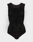 Ena Pelly Aria Crochet Bodysuit Black