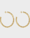 Misuzi Fay Hoop Gold Vermeil