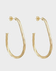Misuzi Keely Hoops Gold Vermeil