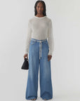Bassike High Rise Super Wide Jean Classic Vintage Wash