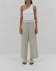 Bassike Relaxed Pleat Front Pant Agate Grey