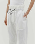 Bassike Athletic Paperbag Pant Natural