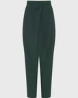 Bassike Viscose Linen Wrap Pant Malachite
