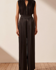 Shona Joy Angelica Tuxedo Trouser Black