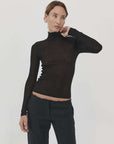 St. Agni Second Skin Knit Top Black