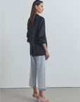 Viktoria and Woods Archangel Linen Blazer Black