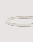 Love Hinged Bracelet Sterling Silver
