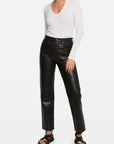 Bassike Slim Rib V Neck Long Sleeve T Shirt White