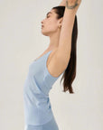 Silk Laundry Ribbed Tank Mist