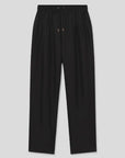 Silk Laundry Twill slouch Pants Black