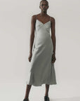 Silk Laundry Deco Rouleau Dress Moon