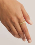 By Charlotte Live in Grace Ring Gold Vermeil