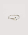Charlotte Sterling Silver Kindred April Birthstone Ring