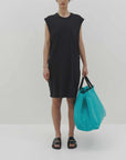 Bassike Slouch Reverse Tank Dress Black