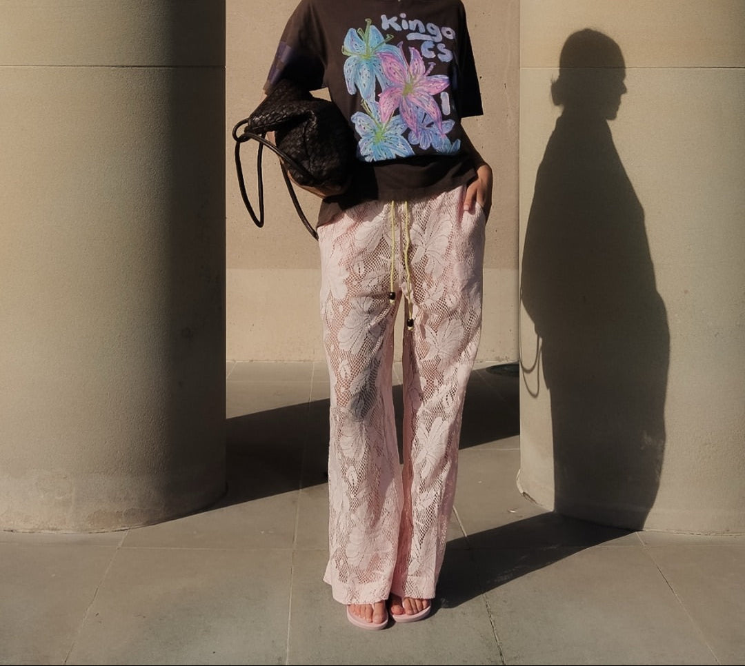 spell aurora wide legged pants avocado