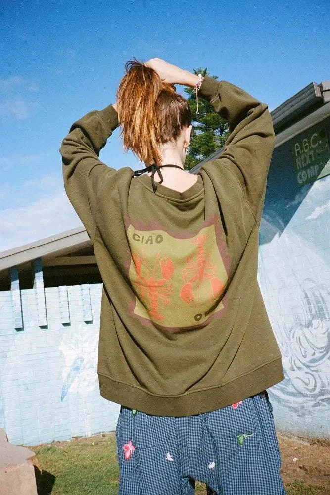 Ciao Ciao Lobster Jumper Khaki