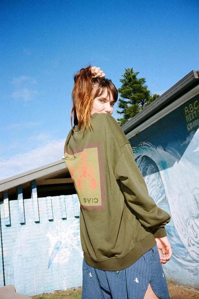 Ciao Ciao Lobster Jumper Khaki