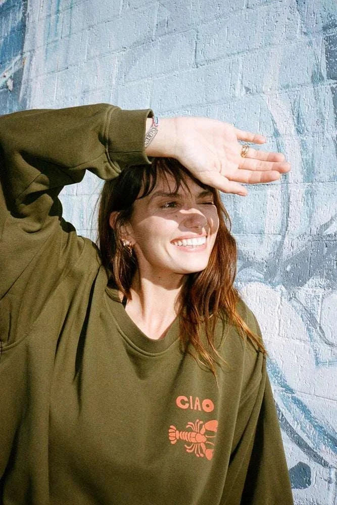 Ciao Ciao Lobster Jumper Khaki