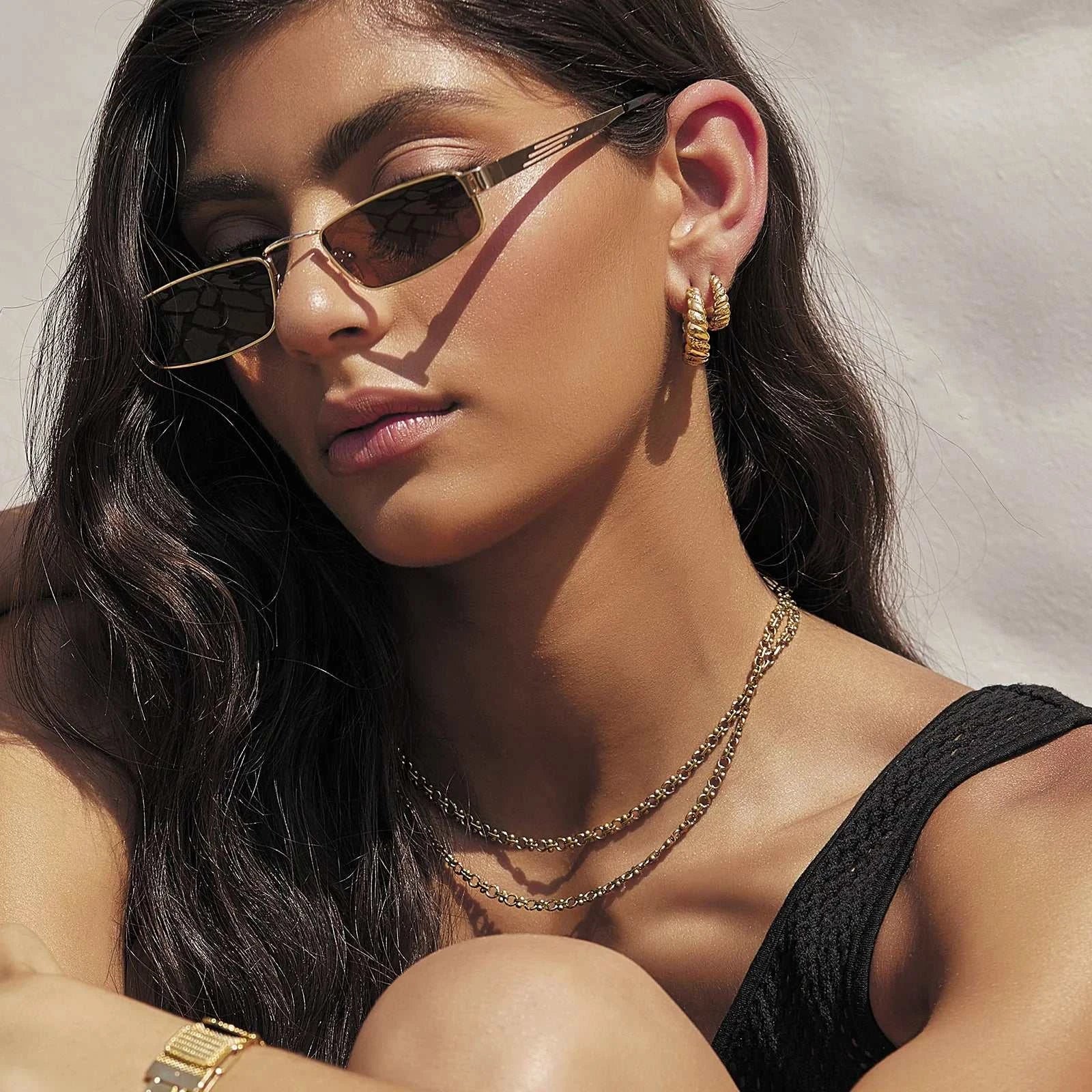 Arms of Eve Lulu Gold Hoop Earrings