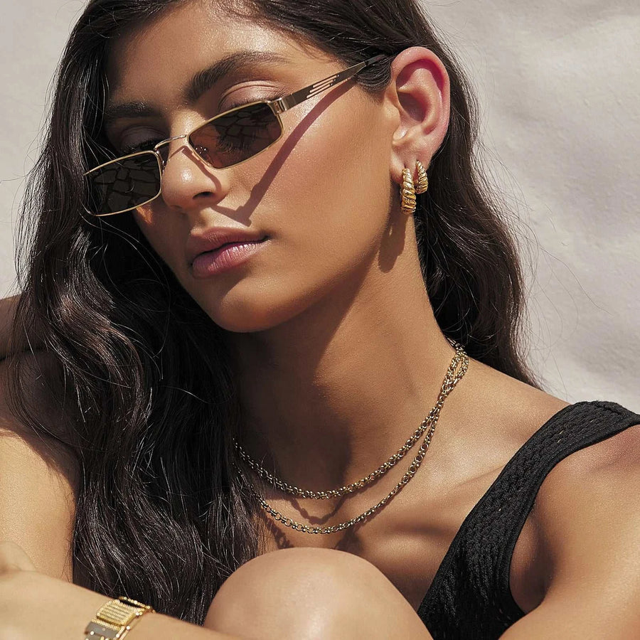 Arms of Eve Lulu Gold Hoop Earrings