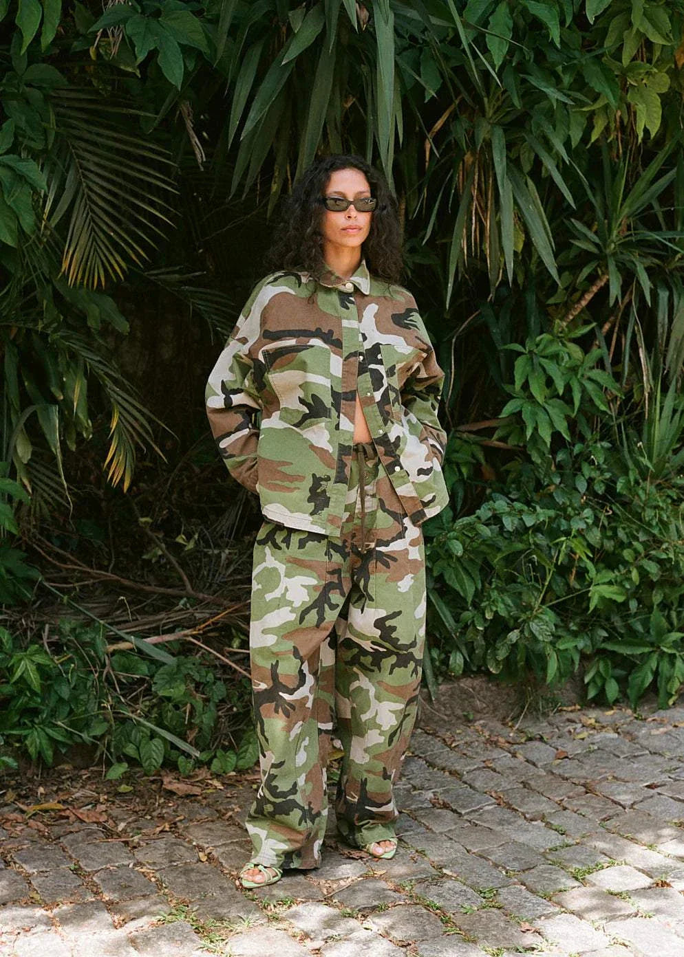 Kinga Csilla Camuffare Pallet Pant