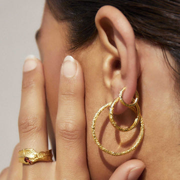 Arms of Eve Arabella Hoop Earrings Gold