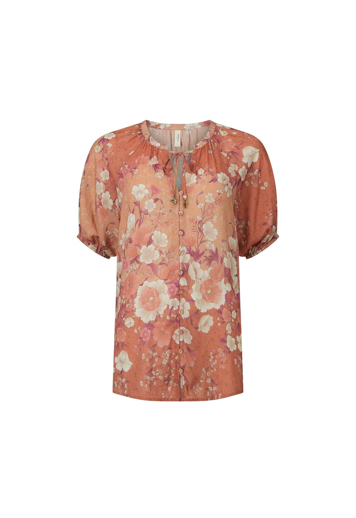 Spell Isola Short Sleeve Blouse Sunfade Pink