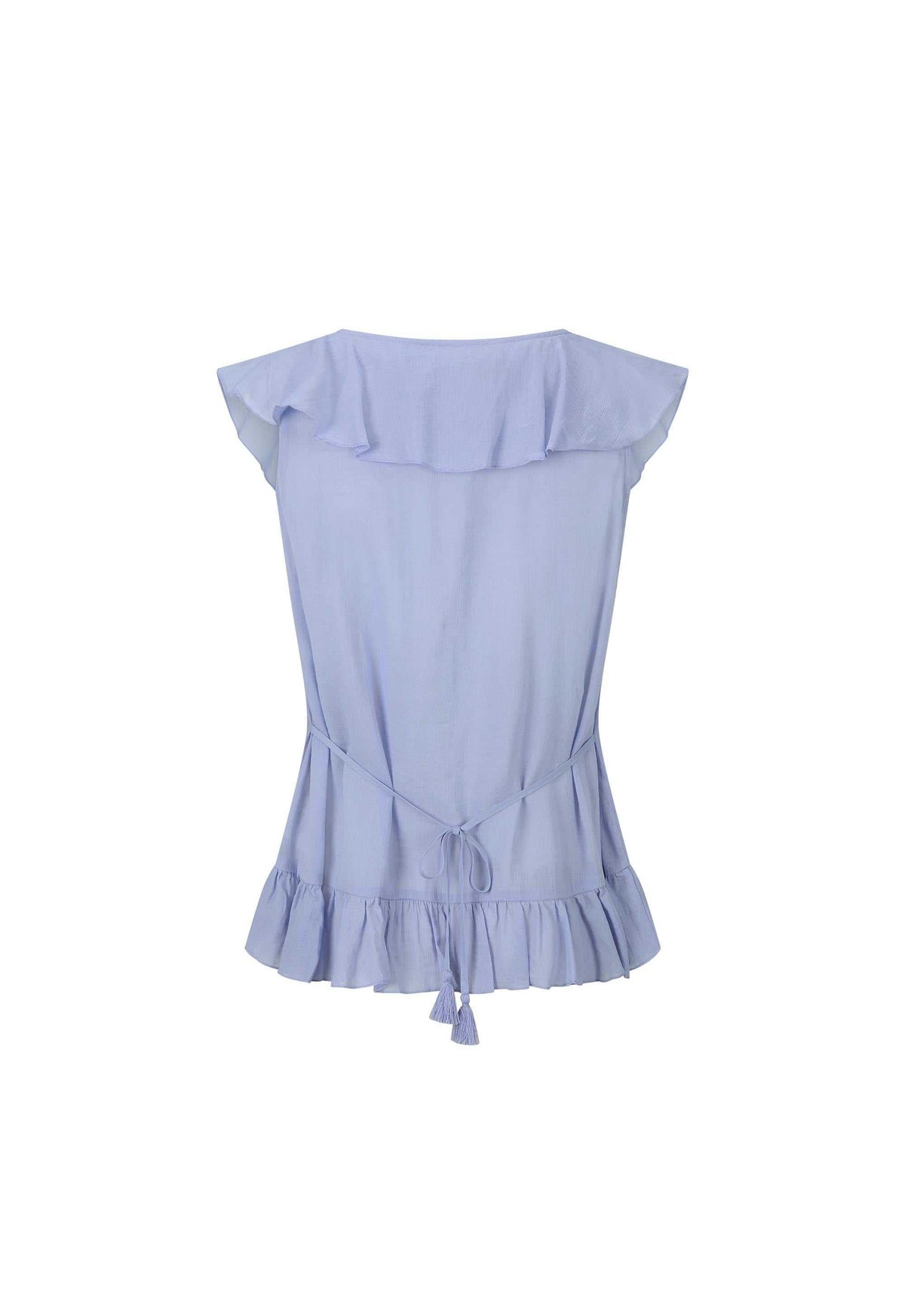 Spell Fleur Frill Sleeveless Blouse Lagoon Purple