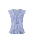 Spell Fleur Frill Sleeveless Blouse Lagoon Purple