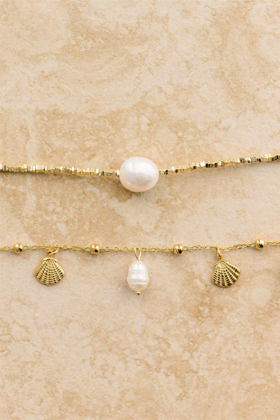 Wolfe Oceana Anklet Gold