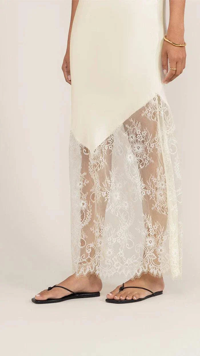 Charli Solange Slip Dress Butter Yellow One Size