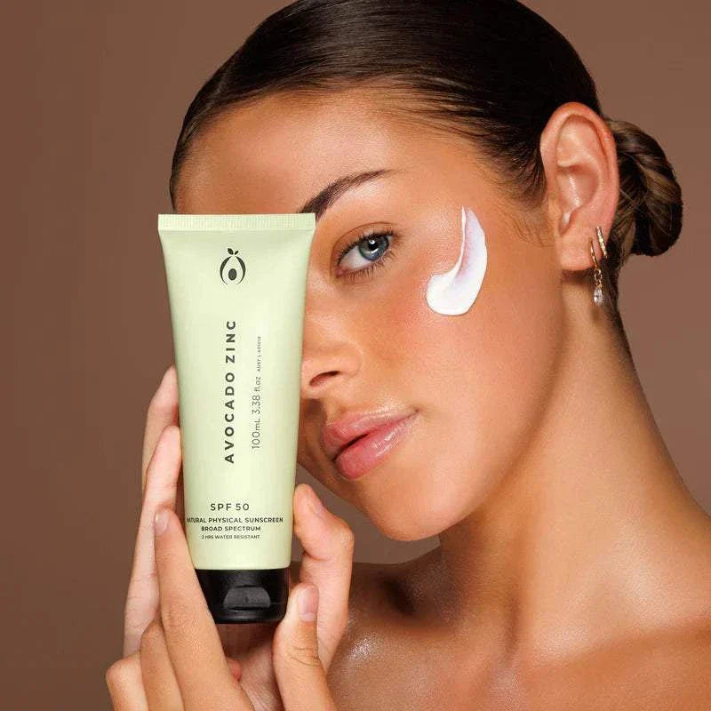 Avocado Zinc SPF Natural Physical Sunscreen 100ml