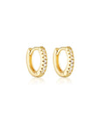 De Sur Pavé Earrings Gold