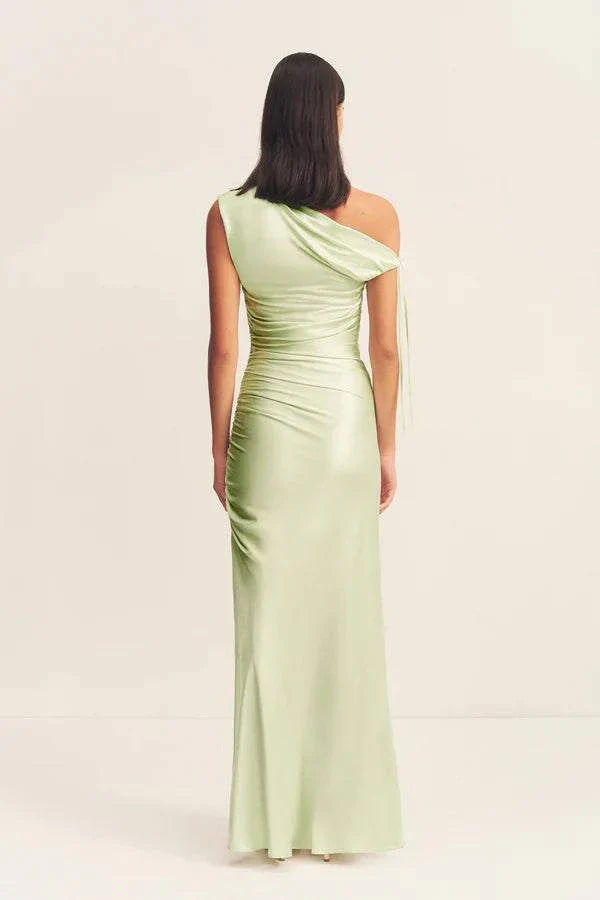 Shona Joy La Lune Gathered Maxi Dress Key Lime