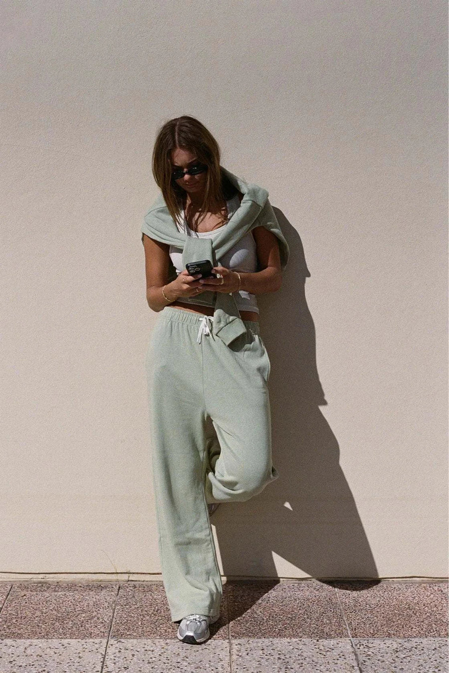 Zulu and Zephyr Fleece Sport Sweat Pant Eucalyptus