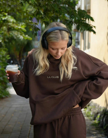 Luna Lane The Club Hoodie Chocolate
