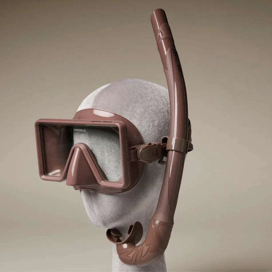Gentle Habits Barbados Dive Mask and Snorkel Set Chocolate