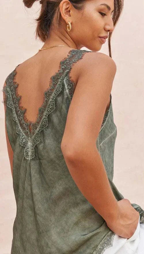 Charli Solange Camisole Khaki One Size