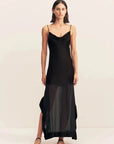 Shona Joy Edie Cowl Maxi Dress Black