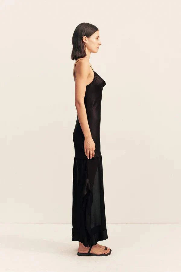 Shona Joy Edie Cowl Maxi Dress Black