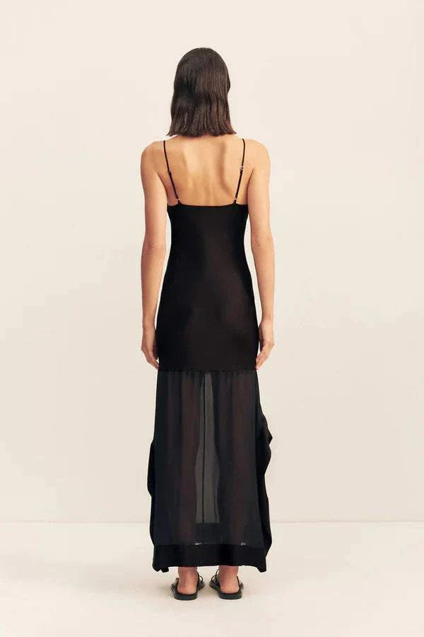 Shona Joy Edie Cowl Maxi Dress Black