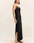 Shona Joy Edie Cowl Maxi Dress Black