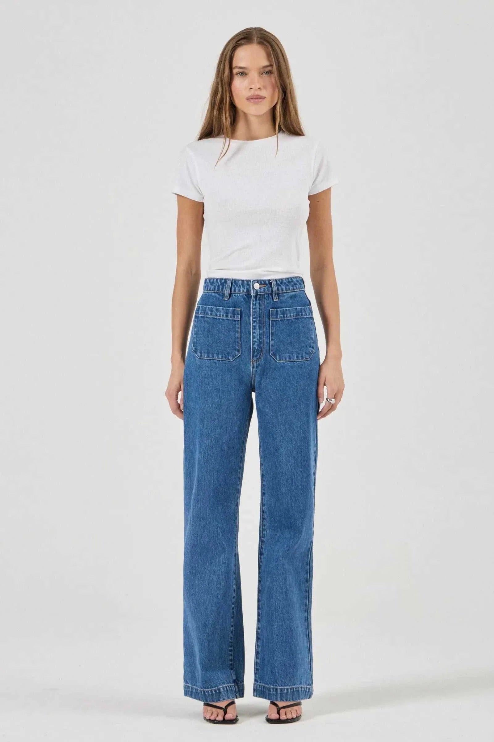 Rollas Sailor Jean Long Ashley Blue