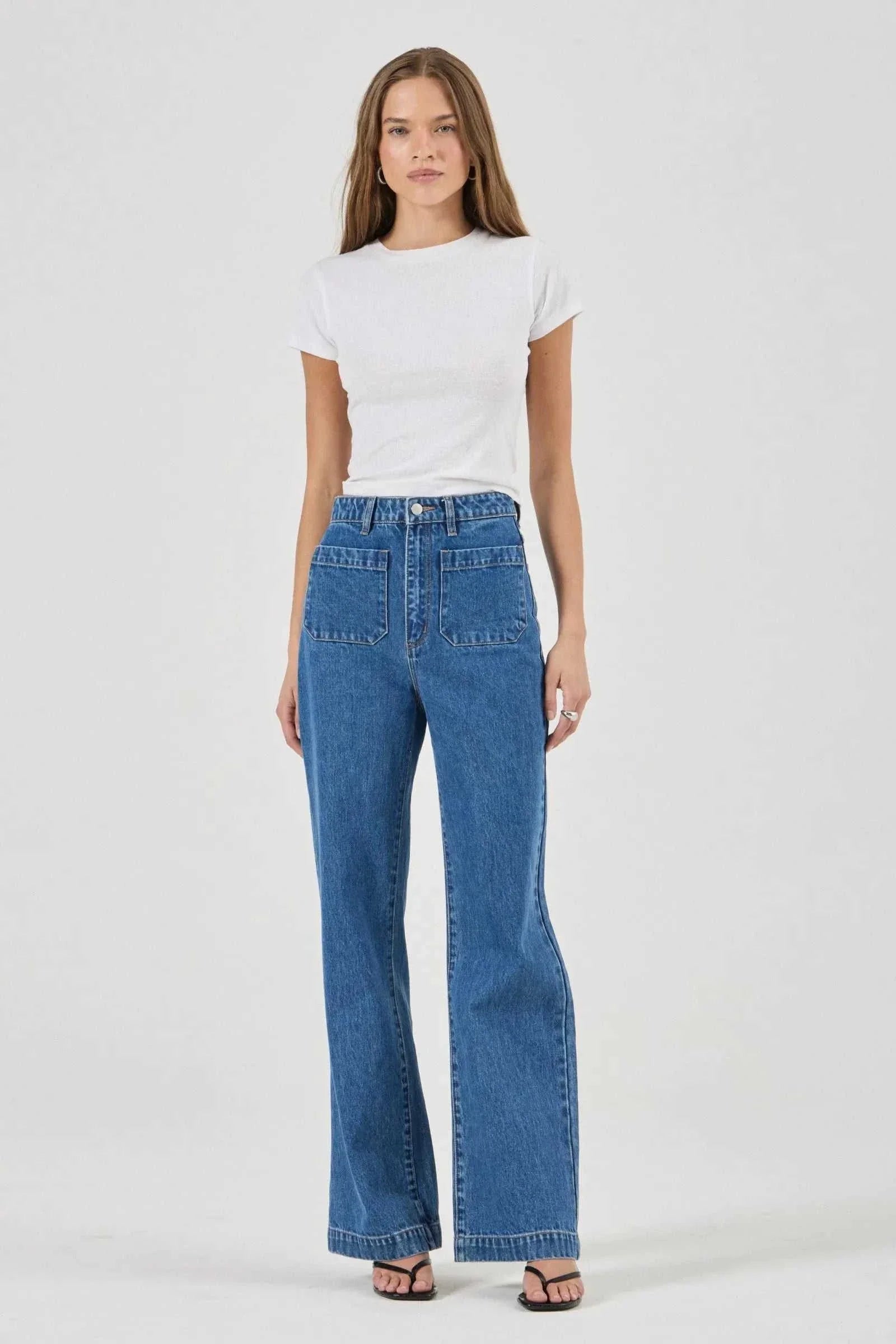 Rollas Sailor Jean Long Ashley Blue